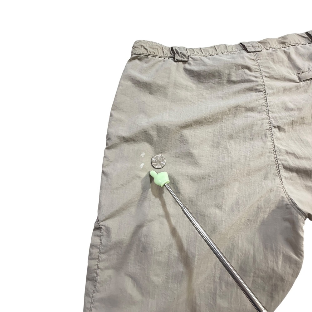 North Face Cargo‎ Capri Pants Womens L Beige Tan Hiking Outdoor Utility - Picture 8 of 12